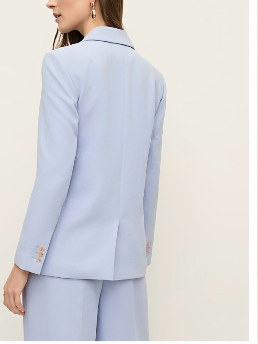 NWT Ann Taylor Blue Hydrangea Crepe Blazer - Picture 2 of 7